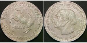WESTPHALIA (Notgeld) 5 Mark 1921 - Aluminum - XF - 2015 