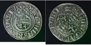 HILDESHEIM (German State) 1/24 Thaler (Groschen) 1615 - Silver - VF - 3414