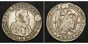  
 
   1589, Kingdom of Hungary, Emperor Rudolph II. Silver Thaler Coin. Kremnitz mint!  Mint Year: 1589  Denomination: Thaler Mint Place: Kremnitz (Hungary)  Reference: Davenport 8066, Huszar 10 ...