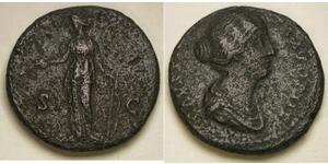 ROMAN EMPIRE As - Bronze - Faustina II. (till 175/176) - VF+ - 90 *