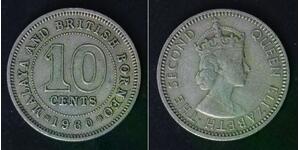 MALAYA AND BRITISH BORNEO 10 Cents 1960 - Copper/Nickel - Elizabeth II. - 4611