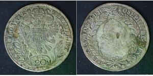 AUSTRIA 20 Kreuzer 1771B EVM D - Silver 0.583 - Joseph II. - 2954