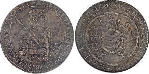1 Thaler Principato di Transilvania (1571-1711) Argento Gabriel Báthory (1589 – 1613)