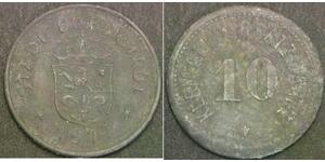 DARMSTADT (Notgeld) 10 Pfennig 1917 - Zinc - VF - 3317 