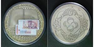 LIBERIA 1 Dollar 2002 - Copper/Nickel - Germany 1000 Mark - UNC - D4
