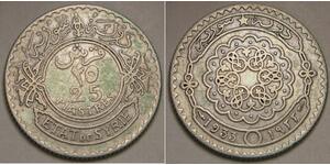 FRENCH PROTECTORATE 25 Piastres 1933 (a) - Silver 0.68 - VF+ - 2526 *