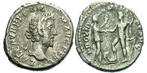 1 Денарій Римська імперія (27BC-395) Срібло Коммод (161-192)