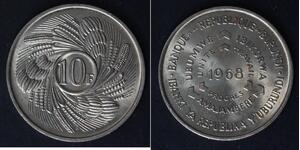 BURUNDI 10 Francs 1968 - Copper/Nickel - F.A.O. - aUNC - 4019