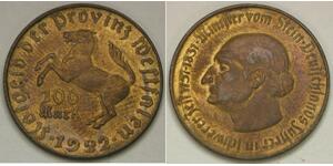 WESTPHALIA (Germany) 100 Mark 1922 - Tombac - Emergency Money - XF - 3086 *