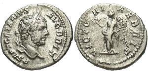 1 Denier Empire romain (27BC-395) Argent Geta (189-211)
