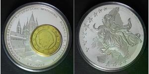 LIBERIA 1 Dollar 2002 Proof - Silver Plated Copper - European Currency - D42