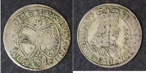 AUSTRIA 3 Kreuzer 1654 - Silver - Ferdinand Charles - 4310