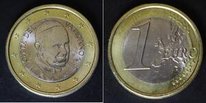 VATICAN 1 Euro 2014 R - Bi_Metallic - Francis - aUNC - 3378