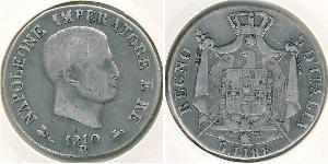 Италия
5 лир (1810 г.)
Серебро
B. Наполеон
