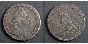  
  1714, Liege (Bishopric), Joseph Clemens of Bavaria. Bronze 