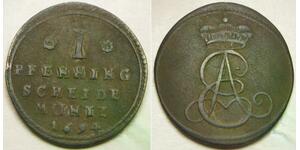BRUNSWICK CALENBERG HANNOVER (Germany) 1 Pfennig 1696 - Copper - VF+ - 942 *