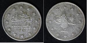 TURKEY 2 Kurush AH1293//30 (1904) - Silver 0.830 - VF- - 3859