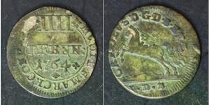 BRUNSWICK WOLFENBUTTEL 4 Pfennige 1764 IDB - Billon - Karl I. - 3042