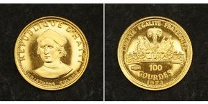  
 
    Urcaquary 1973, Haiti (Republic). Proof-like Gold 100 Gourdes 