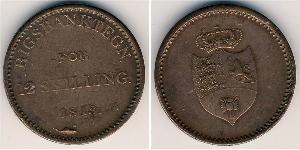 12 Skilling Denmark Copper 
