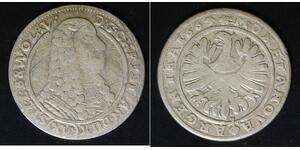 SILESIA LIEGNITZ BRIEG 15 Kreuzer 1664 - Silver - Christian - 3844