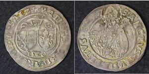 SALZBURG (Austria) 1 Batzen 1520 - Silver - Mathias Lang (1519-1540) - 4324