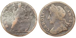 Great Britain - 1 Farthing 1673 -  Charles II