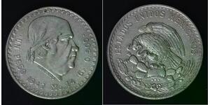 MEXICO 1 Peso 1947 - Silver 0.500 - XF - 4388