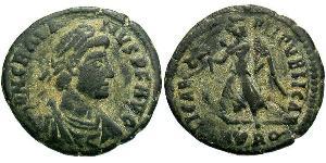 1 Follis /  AE3 Western Roman Empire (285-476) 青铜 格拉提安