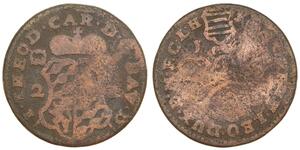 Belgian States / Liege - 2 Liards 1750 - 1752 - Jean-Theodore of Bavaria