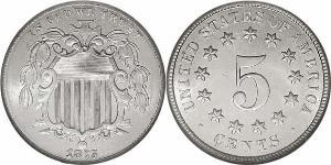 1 Nickel / 5 Cent 美利堅合眾國 (1776 - ) 镍/銅 