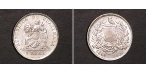 1 Real Guatemala (1838 - ) Argento 