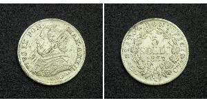 5 Soldo Papal States (752-1870) Silver Pope Pius IX (1792- 1878)