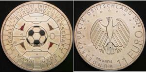 GERMANY 11 Euro 2024A - Silver .500 - UEFA Euro 2024 - aUNC - 3252 