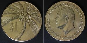 SAMOA 1 Tala 1974 - Copper/Nickel - aUNC - 2467