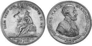 1 Талер Ансбах (1398–1792) Срібло Charles William Frederick, Margrave of Brandenburg-Ansbach (1712 – 1757)
