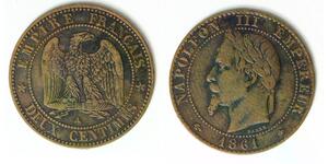 2 Centime Tercera República Francesa (1870-1940)  Bronce 
