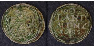BAVARIA 10 Pfennig 1682 CZ - Silver - Maximilian II, Emanuel - 611