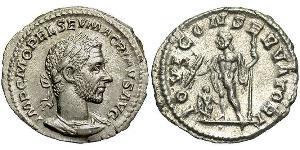 1 Денарий Римская империя (27BC-395) Серебро Макрин (165-218)