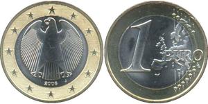 1 Euro Alemania (1990 - ) Latón 