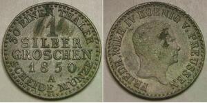 PRUSSIA (German Kingdom) 1 Groschen 1850 A - Billon 0.22 - VF/XF - 2536 *