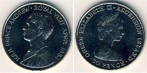 1 Крона Остров Вознесения Никель/Медь Елизавета II (1926-2022)