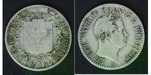PRUSSIA 1/6 Thaler 1844 A - Silver 0.521 - Friedrich Wilhelm IV. - F/VF - 673