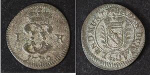 BADEN DURLACH (German State) 1 Kreuzer 1732 - Silver - Karl IV. Wilhelm - 357