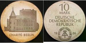 GERMANY (East) 10 Mark 1986 Proof - Silver .500 - 3263 