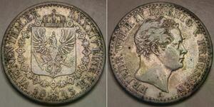 PRUSSIA 1/6 Thaler 1843 A - Silver 0.52 - Fried. Wilhelm IV. - VF+ - 2613 *