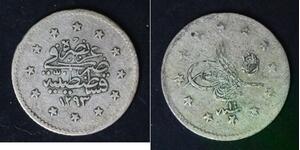TURKEY (Ottoman Empire) 1 Kurush AH 1293//11 - Silver 0.830 - 4490