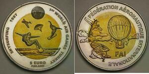FINLAND 5 Euro 1997 - 1st FAI World Air Games / Skysurfing - UNC - 1693 *