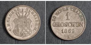  
 1869, Oldenburg (Grand Duchy), Peter Friedrich Wilhelm.  Silver  1 Groschen Coin. XF!  Mint Year: 1869 References: KM-194.    Denomination:  1 Groschen Condition: Minor deposits, otherwise XF! ...