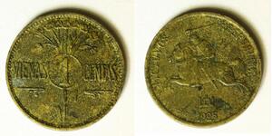 LITHUANIA 1 Centas 1925 - Aluminum/Bronze - VF - 3804